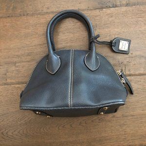 Dooney and Bourke Baby Domed Style No. CB531 Blue Leather Satchel